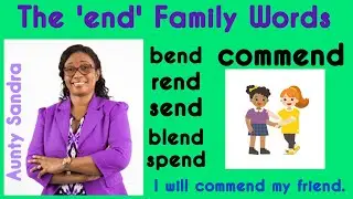 The 'end' Family Words | Short 'e' Sound | Blending Letter Sounds | Listening Skill | Rhyming Words