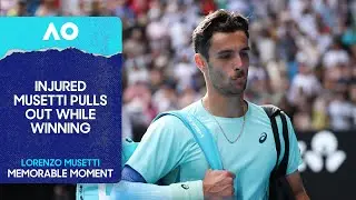 Lorenzo Musetti Retires Against Novak Djokovic | Australian Open 2026