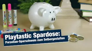 Playtastic Spardose: Porzellan-Sparschwein zum Selbergestalten