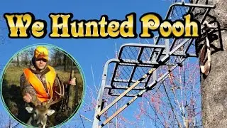 We Hunted Pooh @deerhearse #deerhunting #deercamp #treestand #ladderstand