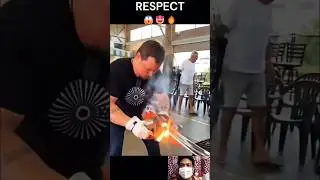 Respect 💯😱🔥 Burning glass making🔥