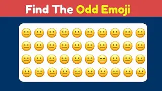 Find The Odd Emoji Out! 🧐 Spot The Difference Puzzle (Hard Level)
