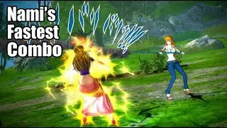Nami's Fastest Combo Win | One Piece Burning Blood