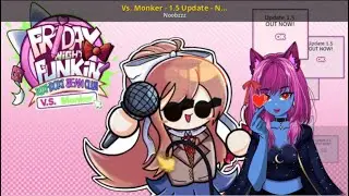 CHIBI DDLC WITH BANGERS?? | Blue FNF Vtuber vs Monker 1.5 Update!!