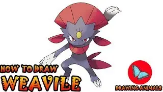 How To Draw Weavile Pokemon | Drawing Animals