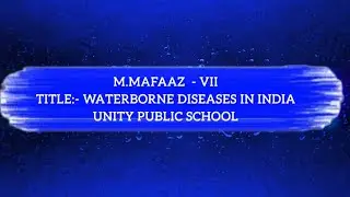 WATERBORNE DISEASES IN INDIA