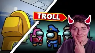 HARDCORE TROLLING MY Friends In Among Us! (funny) 1000 IQ Imposter Gameplay!!