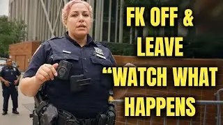 Fk Off, You Can&rsquo;t Film Here!&rsquo; &mdash; &lsquo;Watch Me.&rsquo; NYPD Officer Loses It in Public&rdquo;**