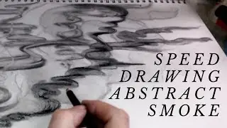 Speed Abstract Charcoal Drawing with Piano Music
