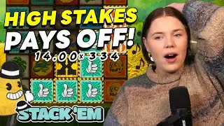 HIGH STAKES Pays OFF! STACK&rsquo;EM Bonus Buy 💰 (Hacksaw Gaming)