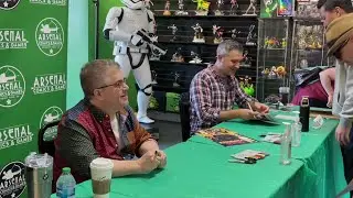 Fans line up for celebrity book signing at local comic store
