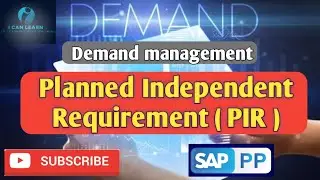 Day 59 - What is PIR| What is PIR in SAP PP Demand Management