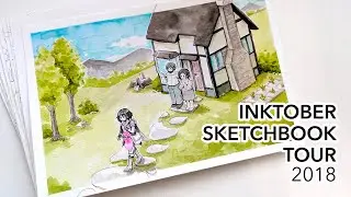 Inktober 2018 Sketchbook Tour | AmySunHee