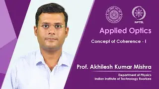 Lecture 29 : Concept of Coherence - I