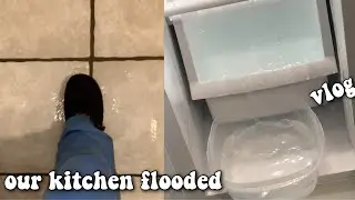 Our kitchen flooded and i vlogged the cleanup | vlogmas day 7