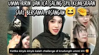 Ririn DA dan ica saling panas_panasin 😆| ketika kinyis kinyis kena challange krudung oleh ummi iwrin