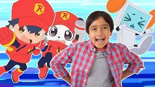 Ryan's Rescue Squad Saves Robot City From FIRE | Animation Episode 1