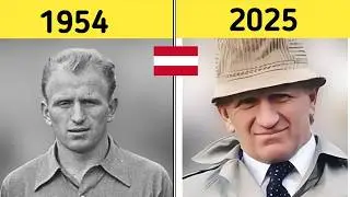 1954 World Cup Austria Squad | Then & Now | Football History