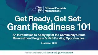 Get Ready, Get Set: Grant Readiness 101 Webinar &ndash; Dec. 2025