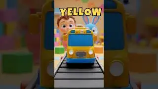 Learn Colors with Bus 🟢🔴🔵🟡 | Cartoon for Kids #shorts #cartoon #baby