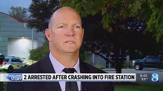 2 arrested after crashing into Blendon Township fire station