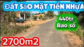 6🏠nhựa chính khu dân cư ,gần khu tiện ích tổng 2.7 sào giá 440tr 