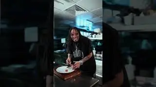 Too good not to share:NAHAT&Eacute; X Les Twins (Larry) in the kitchen #lestwins #LA
