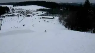 Downhill rodeln sledding slee&euml;n rodelen Sahneberg Sauerland Winterberg Germany