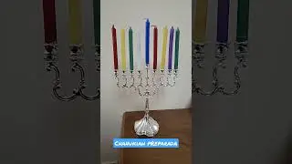 Chanukiah Preparada para a Grava&ccedil;&atilde;o
