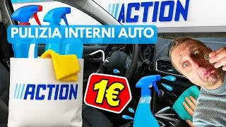 HO PULITO L&rsquo;INTERNO DELL&rsquo;AUTO COI PRODOTTI DA 1 &euro; CHE HO TROVATO DA ACTION 😬 COSA HO COMBINATO?!