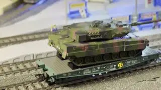 Vorstellung M&auml;rklin Art. 48843/48870/48871 Schwerlast Flachwagen RImmps mit Kampfpanzer Leo 2 Ep.6