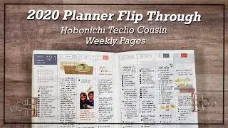 2020 Planner Flip Through Hobonichi Techo Cousin / All Weekly Pages / Chatty