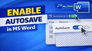 How to Enable AutoSave in MS Word | Turn On Auto Save Step-by-Step Tutorial