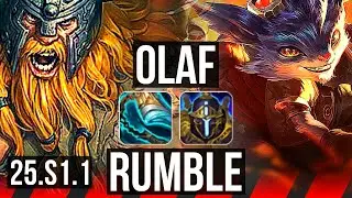 OLAF vs RUMBLE (TOP) | 6/1/1 | NA Grandmaster | 25.S1.1