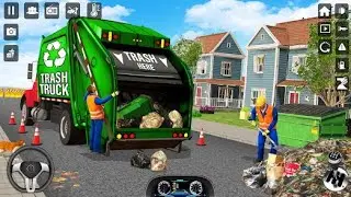 City Trash Truck Simulator - Clean DIRTY Streets & Junkyard FAST -  Android Gameplay