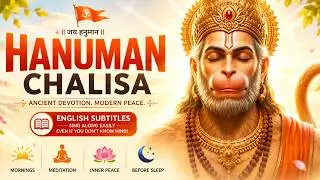 Shree Hanuman Chalisa Lo-fi with English subtitles calm and soothing version - श्री हनुमान चालीसा