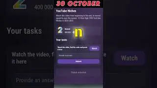 YouTube Niches Tapswap Code#tapswap #tapswapcode #crypto