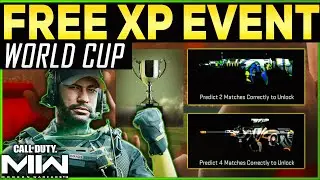 MW2 FREE XP - Play World Cup Event - LEVEL UP FAST AND EASY - Get FREE Weapon Skins