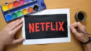 How to draw the NETFLIX logo