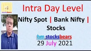 Nifty Prediction Tomorrow | Stocks | Level For 29 July 2021