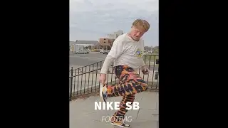 Footbag Stunt UP a Flight of Stairs!