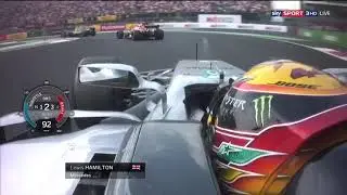 Lewis Hamilton VS Fernando Alonso Tough Battle - 2017 Mexican Grand Prix