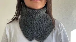 Kragenschal stricken