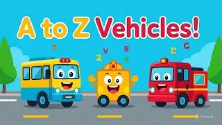 A to Z Vehicles Song for Kids   Learn ABC with Fun Transport Names! ✨🚗#educationalvideos #kidslearn