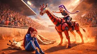 OMG 😱 RUMI Gets Giraffe Racing Championship | KPOP Demon Hunters
