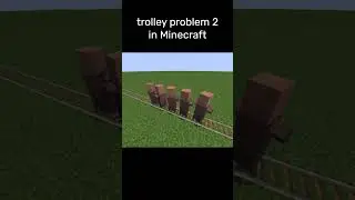trolley problem 2 in Minecraft #minecraft #gaming #flipnote3d #memes #funny