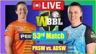 🔴 LIVE | Adelaide Strikers W vs Perth Scorchers W Live | WBBL Live