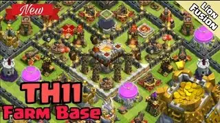 Clash Of Clans - New TH11 Farming Base 2017 (Anti Lavaloonion) Base Design