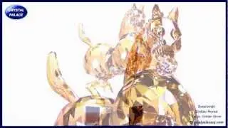 Swarovski Chinese Zodiac Horse, Large - Golden Shine at Crystal Palace