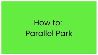 Parallel Parking - UK Driving Lessons